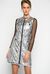 Quilted metallic dress
