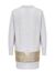 Cardigan with metallic stripe
