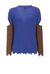 Maglia a V punto pannocchia con cut-out