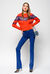 Pullover in maglia di cotone con pizzo