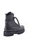 Leather and studs platform combat boots