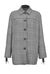 Pea coat with fringe
