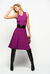 Knit fit and flare dress