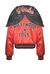 Giacca bomber in duchesse con cappuccio