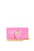 Leather wallet with shoulder strap