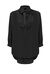 Blusa con fiocco in doppia georgette