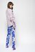 Blouse with regimental print