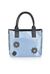 Satin backpack with jewel appliqués