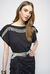 T-shirt in jersey di cotone con frange
