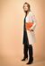 Cappotto con cintura in panno double