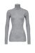 Maglia a collo alto in lana a costine