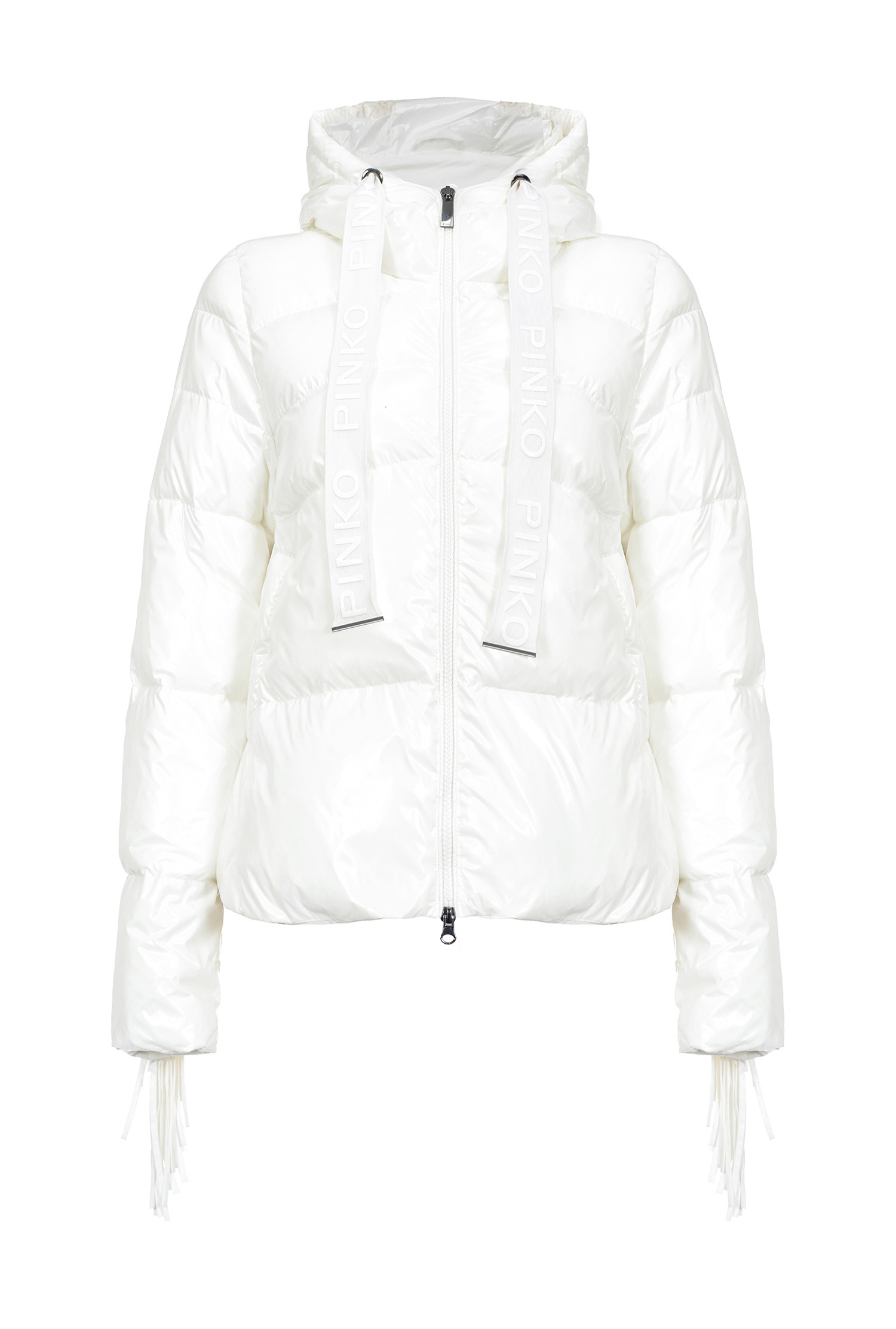 Quilted Coat With Fringe