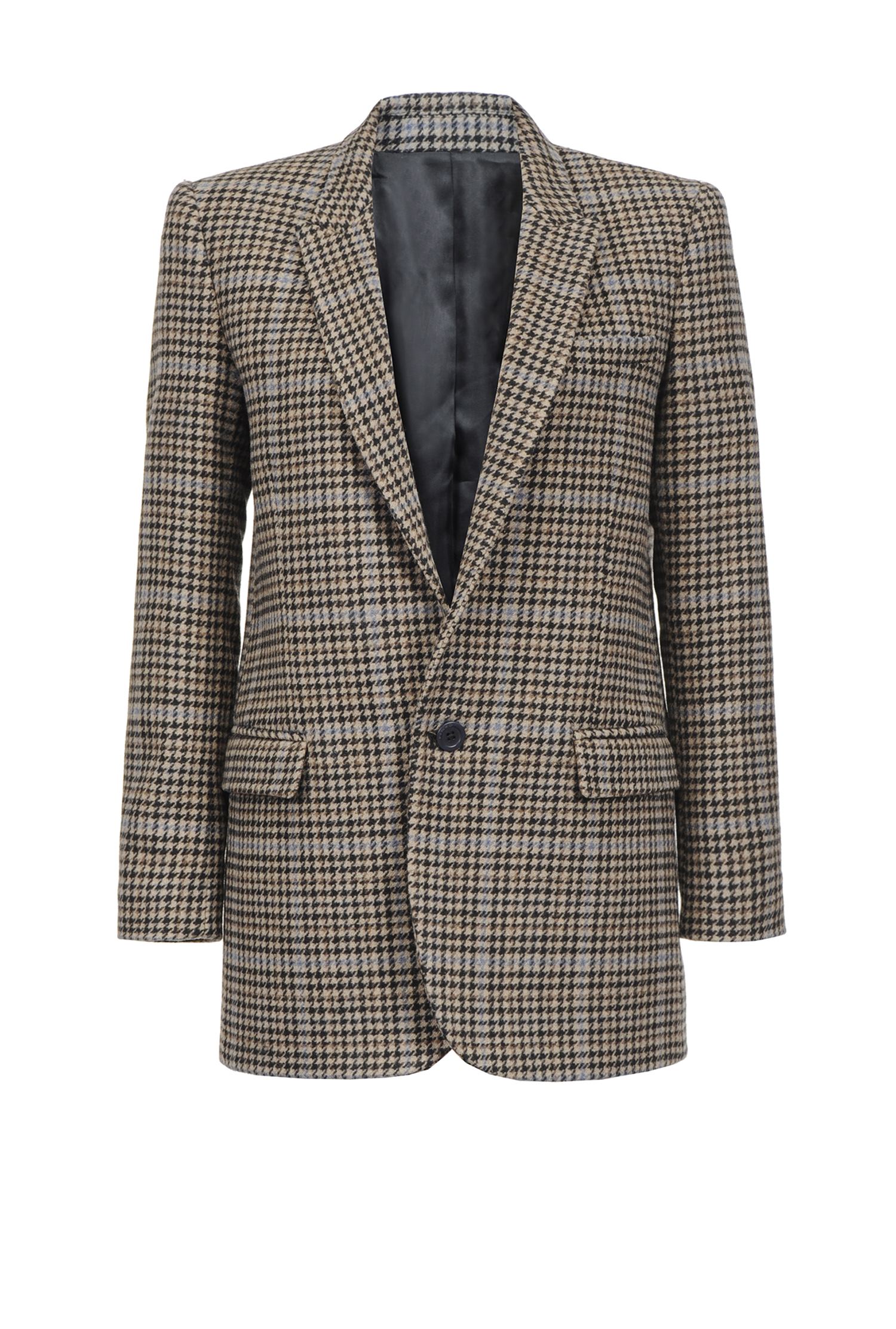 Blazer di panno pied de poule
